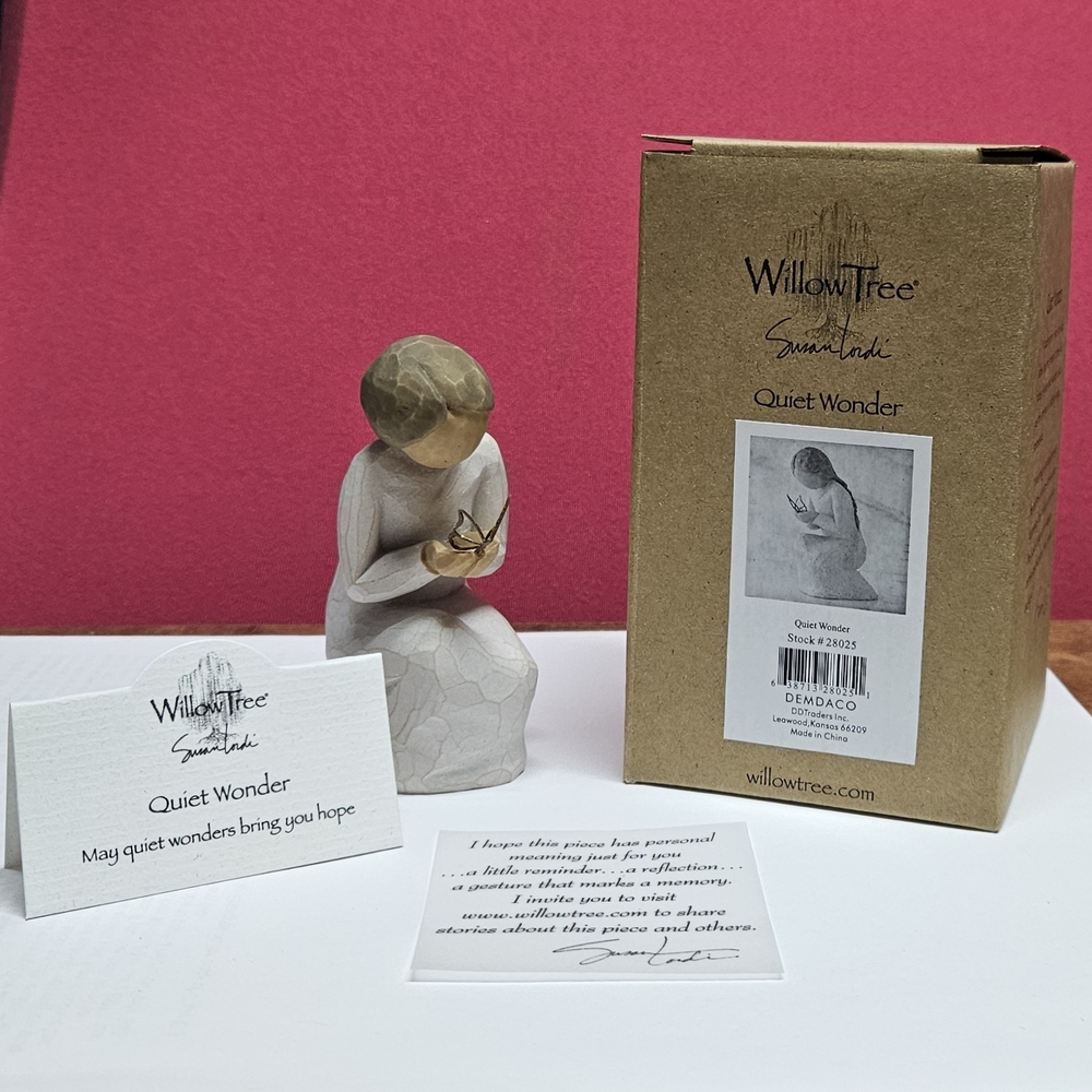 Willow Tree Quiet Wonder Figurine - Gray and Cream